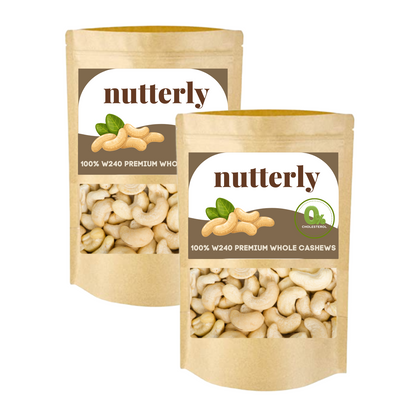 Nutterly - Premium W240 Grade Cashews (Kaju)