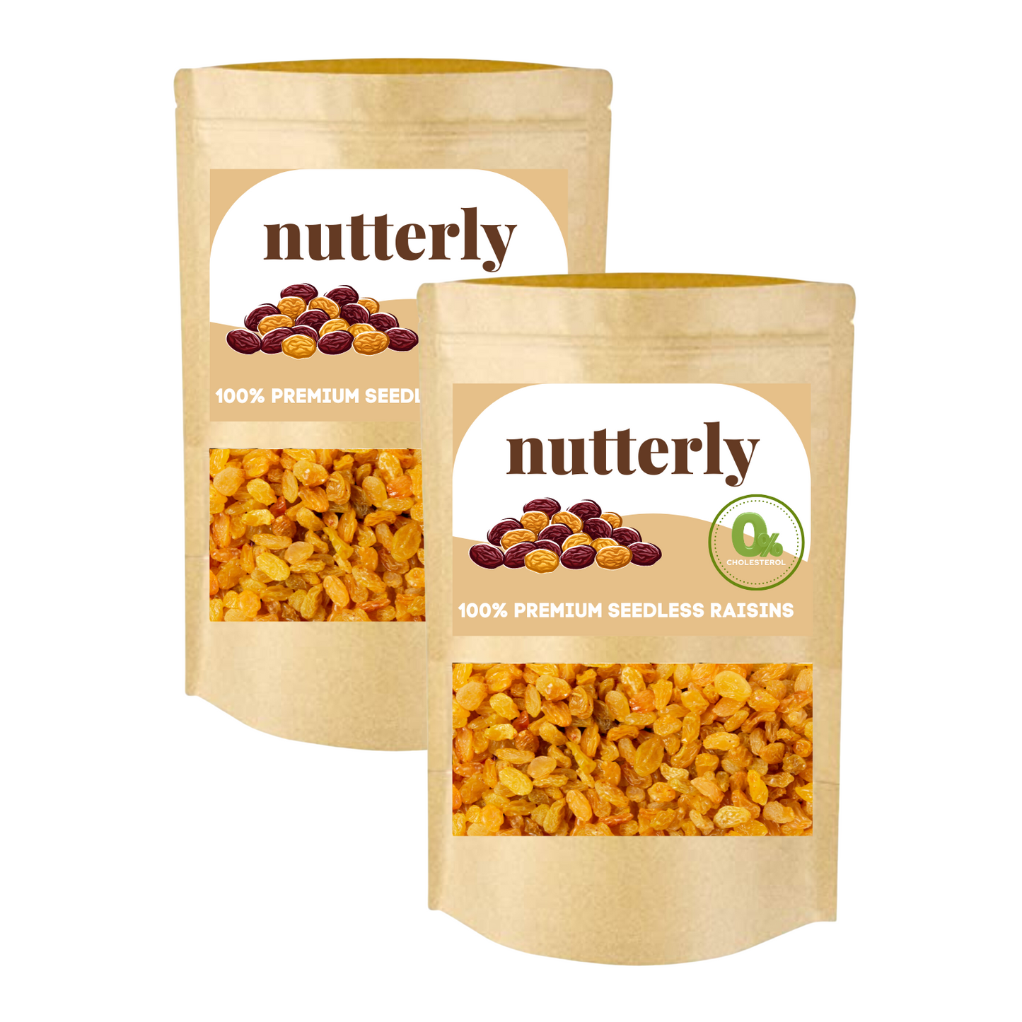 Nutterly - Premium Seedless Raisins (Kishmish)