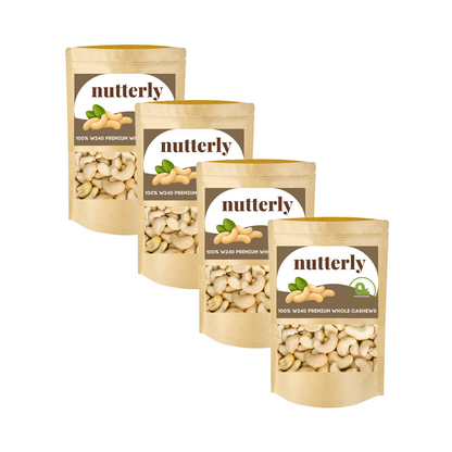 Nutterly - Premium W240 Grade Cashews (Kaju)