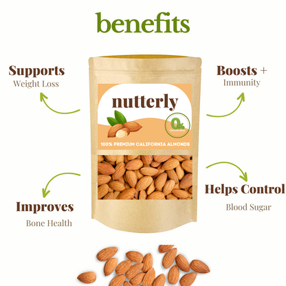 Nutterly - Premium California Almonds (Badam)