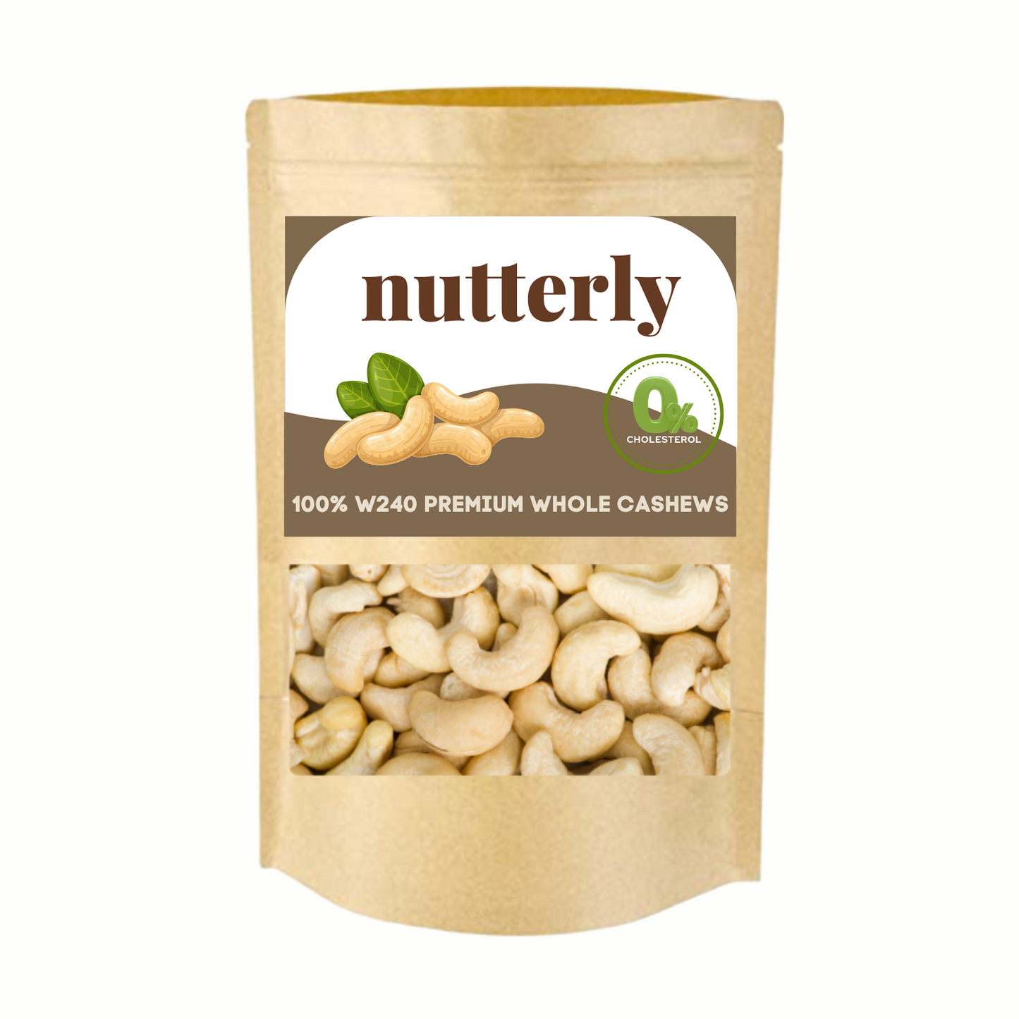 Nutterly - Premium W240 Grade Cashews (Kaju)