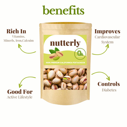 Nutterly - Premium California Pistachios (Pista)