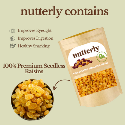 Nutterly - Premium Seedless Raisins (Kishmish)