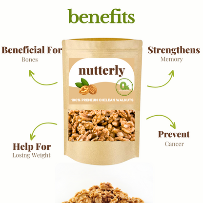 Nutterly - Premium Chilean Walnuts (Akhrot)[No Shell]